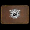 Faux Leather Engravable Patch - Round-Corner Rectangular Thumbnail