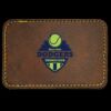 Faux Leather Engravable Patch - Round-Corner Rectangular Thumbnail