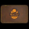 Faux Leather Engravable Patch - Round-Corner Rectangular Thumbnail
