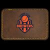 Faux Leather Engravable Patch - Round-Corner Rectangular Thumbnail