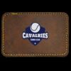 Faux Leather Engravable Patch - Round-Corner Rectangular Thumbnail