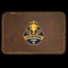 Faux Leather Engravable Patch - Round-Corner Rectangular Thumbnail