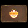 Faux Leather Engravable Patch - Round-Corner Rectangular Thumbnail