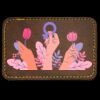 Faux Leather Engravable Patch - Round-Corner Rectangular Thumbnail