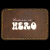 Faux Leather Engravable Patch - Round-Corner Rectangular Thumbnail