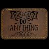 Faux Leather Engravable Patch - Round-Corner Rectangular Thumbnail
