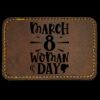 Faux Leather Engravable Patch - Round-Corner Rectangular Thumbnail