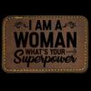 Faux Leather Engravable Patch - Round-Corner Rectangular Thumbnail