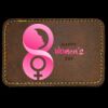 Faux Leather Engravable Patch - Round-Corner Rectangular Thumbnail