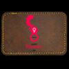 Faux Leather Engravable Patch - Round-Corner Rectangular Thumbnail