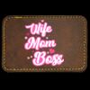 Faux Leather Engravable Patch - Round-Corner Rectangular Thumbnail