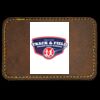 Faux Leather Engravable Patch - Round-Corner Rectangular Thumbnail