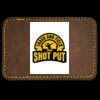 Faux Leather Engravable Patch - Round-Corner Rectangular Thumbnail