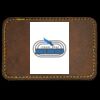Faux Leather Engravable Patch - Round-Corner Rectangular Thumbnail