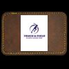 Faux Leather Engravable Patch - Round-Corner Rectangular Thumbnail