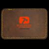 Faux Leather Engravable Patch - Round-Corner Rectangular Thumbnail