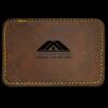 Faux Leather Engravable Patch - Round-Corner Rectangular Thumbnail