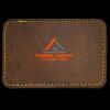 Faux Leather Engravable Patch - Round-Corner Rectangular Thumbnail