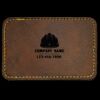 Faux Leather Engravable Patch - Round-Corner Rectangular Thumbnail