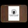 Faux Leather Engravable Patch - Round-Corner Rectangular Thumbnail