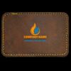Faux Leather Engravable Patch - Round-Corner Rectangular Thumbnail