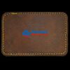 Faux Leather Engravable Patch - Round-Corner Rectangular Thumbnail