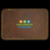 Faux Leather Engravable Patch - Round-Corner Rectangular Thumbnail