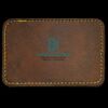Faux Leather Engravable Patch - Round-Corner Rectangular Thumbnail