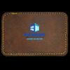 Faux Leather Engravable Patch - Round-Corner Rectangular Thumbnail