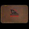 Faux Leather Engravable Patch - Round-Corner Rectangular Thumbnail