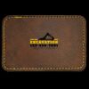 Faux Leather Engravable Patch - Round-Corner Rectangular Thumbnail