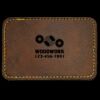 Faux Leather Engravable Patch - Round-Corner Rectangular Thumbnail