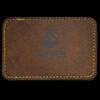 Faux Leather Engravable Patch - Round-Corner Rectangular Thumbnail