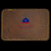 Faux Leather Engravable Patch - Round-Corner Rectangular Thumbnail