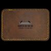 Faux Leather Engravable Patch - Round-Corner Rectangular Thumbnail