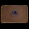 Faux Leather Engravable Patch - Round-Corner Rectangular Thumbnail
