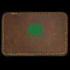 Faux Leather Engravable Patch - Round-Corner Rectangular Thumbnail