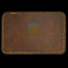 Faux Leather Engravable Patch - Round-Corner Rectangular Thumbnail