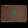 Faux Leather Engravable Patch - Round-Corner Rectangular Thumbnail