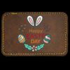 Faux Leather Engravable Patch - Round-Corner Rectangular Thumbnail