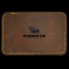 Faux Leather Engravable Patch - Round-Corner Rectangular Thumbnail
