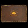 Faux Leather Engravable Patch - Round-Corner Rectangular Thumbnail