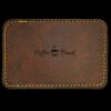 Faux Leather Engravable Patch - Round-Corner Rectangular Thumbnail