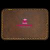 Faux Leather Engravable Patch - Round-Corner Rectangular Thumbnail
