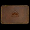 Faux Leather Engravable Patch - Round-Corner Rectangular Thumbnail