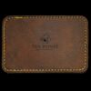 Faux Leather Engravable Patch - Round-Corner Rectangular Thumbnail