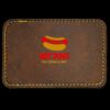 Faux Leather Engravable Patch - Round-Corner Rectangular Thumbnail
