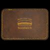 Faux Leather Engravable Patch - Round-Corner Rectangular Thumbnail