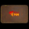 Faux Leather Engravable Patch - Round-Corner Rectangular Thumbnail