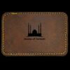 Faux Leather Engravable Patch - Round-Corner Rectangular Thumbnail